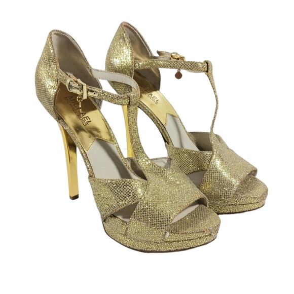 S2652 EUC $140 MICHAEL Michael Kors Diana Platform Sandals size 9.5M - Picture 6 of 12